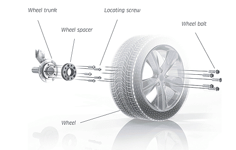 Pro Spacers VW Passat 06.08-.. 5x112 25mm Eibach Black